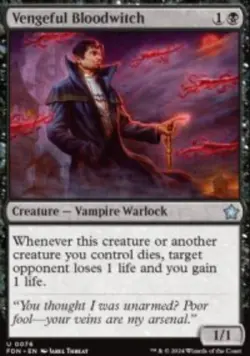 Vengeful Bloodwitch Foundations (FDN) 76 MTG Foil - Image 1