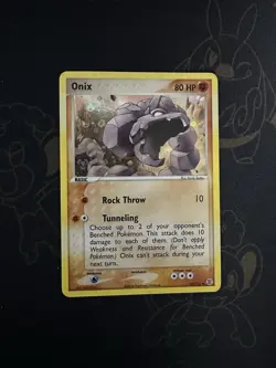 Pokemon Onix Reverse Holo EX FireRed & LeafGreen 42/112 LP - Image 1