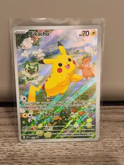 Pokemon TCG Pikachu Illustration Rare Black Star Promo SVP 088 NM - Image 1