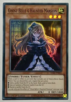 Ghost Belle & Haunted Mansion RA01-EN011 (NM) Super Rare 1st Edition Yu-Gi-Oh! - Image 1
