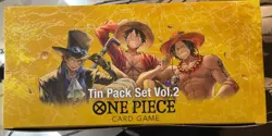 New One Piece Card Game Tin Pack Set Vol.2 [TS-02] Display 12x Tins English Op13 - Image 1
