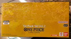 New One Piece Card Game Tin Pack Set Vol.2 [TS-02] Display 12x Tins English Op13 - Image 2