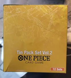 New One Piece Card Game Tin Pack Set Vol.2 [TS-02] Display 12x Tins English Op13 - Image 3