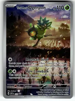 Teal Mask Ogerpon 123 SV: Scarlet & Violet Promo Cards NM Pokemon Card TCG - Image 1
