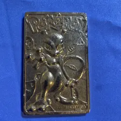 1999 Pokemon 23K Gold Plated Mewtwo Trading Card Burger King Limited Edition - Image 4