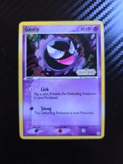 Pokemon Gastly Reverse Holo Stamped Card 52/92 Legend Maker Series - Image 1