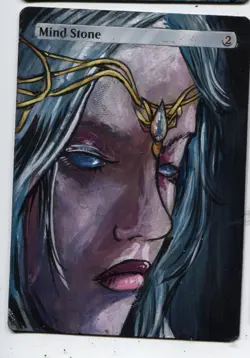 Mind Stone Altered Art Mtg Hand Painted Card Commander - Image 1