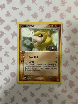 Pokemon Card - Sandshrew Team Rocket Returns 74/109 Reverse Holo Stamped - Image 1
