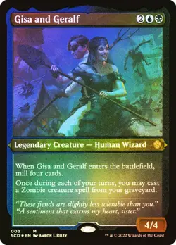 Magic The Gathering MTG GISA AND GERALF ETCHED FOIL Starter Commander Decks NM - Image 1