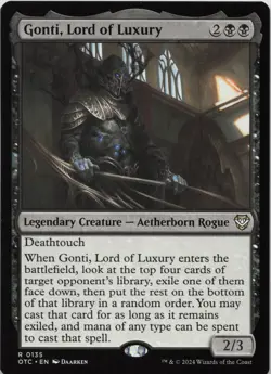 Gonti, Lord of Luxury R Commander: Outlaws of Thunder Junction 135 LP-NM - Image 1