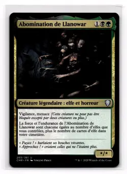 Abomination of Llanowar Commander Legends MTG 265 Abomination de Llanowar French - Image 1