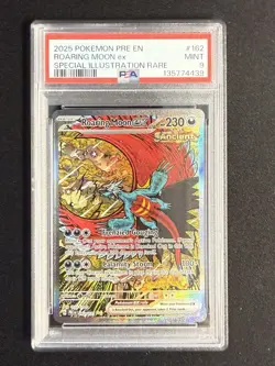 2025 POKEMON PRE EN-PRISMATIC EVOLUTIONS #162 ROARING MOON EX PSA 9 - Image 1