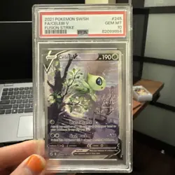Pokemon Celebi V Fusion Strike Full Alt Art #245 PSA 10 Gem Mint - Image 1