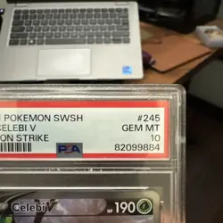 Pokemon Celebi V Fusion Strike Full Alt Art #245 PSA 10 Gem Mint - Image 4