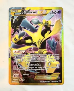 Pokemon XY Fates Collide Alakazam EX 125/124 Full Art Secret Rare NM - Image 1
