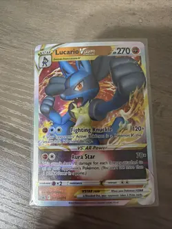 Pokemon TCG Lucario VSTAR SWSH214 Black Star Promo Near Mint - Image 1
