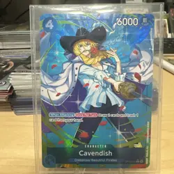 Cavendish (Parallel) Alt Art Blue OP10-045 One Piece TCG Royal Blood NM - Image 1