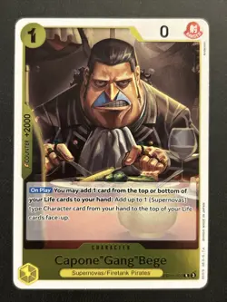 Capone "Gang" Bege Rare Foil R #OP10-103 One Piece TCG Royal Blood English NM - Image 1