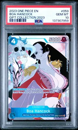 ONE PIECE OP02 059 GIFT COLLECTION 2023 PROMO - BOA HANCOCK PSA 10 GEM MINT - Image 1