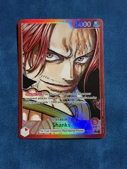 ONE PIECE TCG: Shanks OP09-001 Leader Parallel Alt Art - Image 1