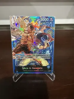 One Piece Card Game- Ace & Newgate - ST22-001 Leader Foil English Mint - Image 1