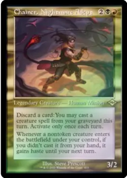 MTG - Chainer, Nightmare Adept - Foil - Retro Frame, Modern Horizons 2 - Image 1