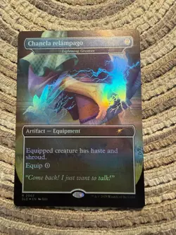 CHANCLA RELAMPAGO FOIL [Lightning Greaves] - SLD Secret Lair Nuestra Magia 2062 - Image 1