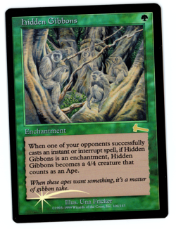 Hidden Gibbons -- MTG (SP+ Quality FOIL) - Urza's Legacy - See pics/scans! - Image 1