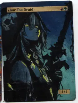 Zhur-Taa Druid Altered Art Mtg Hand Painted Card Commander - Image 1