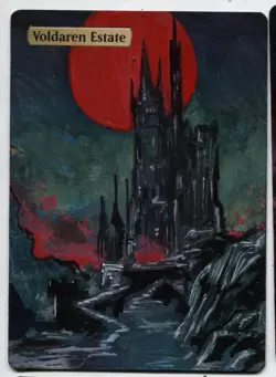 Voldaren Estate Altered Art Mtg Hand Painted Card Commander - Image 1