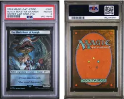 MTG Monty Python Black Beast of Aaargh Foil #1681 Marit Lage Secret Lair PSA 8 - Image 3