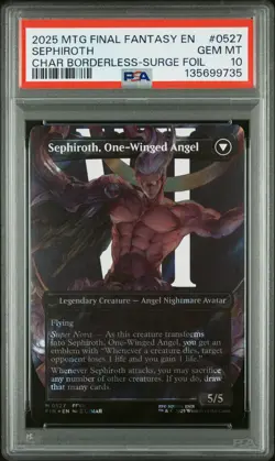 2025 #0527 SEPHIROTH, FABLED SOLDIER/SEPHIROTH, ONE-WINGED ANGEL PSA 10 - Image 1