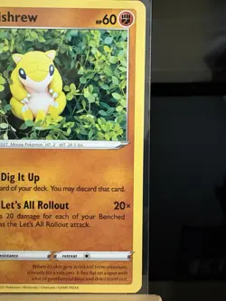 SANDSHREW 131/264 Fusion Strike NM - Regular Common - Pokemon TCG Card - Image 3