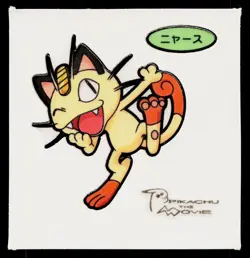 Meowth Daiichi Deco Bread Sticker Pokemon Japanese Lightly Played - Image 1