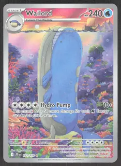 2025 Scarlet & Violet Series - Journey Together Wailord Illustration Rare #162 - Image 1