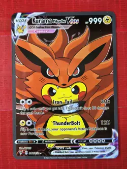 Pikachu Kurama Pokemon Card VMAX GX EX GX ACG Holo Cosplay - Image 1