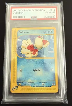 2002 POKEMON EXPEDITION #111 GOLDEEN PSA 10 - Image 1