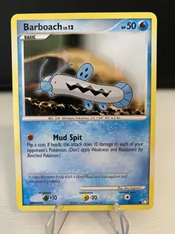 Barboach - 72/123 - Common LP, English Pokemon Mysterious Treasures - Image 1