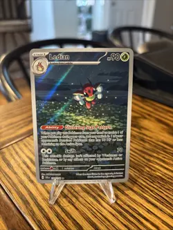 Ledian 144/142 Illustration Rare Pokemon Stellar Crown NM Condition - Image 1