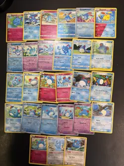 27 Pokemon Cards Marill Azurill Azumarill Card Lot - Holo Rare Collection EX - Image 1