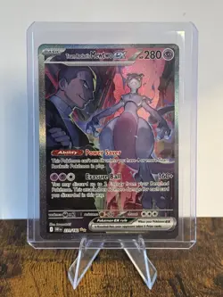 Pokemon Destined Rivals Team Rockets Mewtwo EX SIR 231/182 Pack Fresh - Image 1