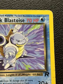 Pokemon TCG Dark Blastoise 20/82 Rare Non-Holo Card 1st Edition HP - Image 2