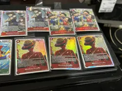 One Piece Monkey D. Luffy Super Rare Card Lot English NM - Image 3