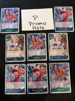 One Piece Japanese Card Lot Of 394 Holo Cards See Pics & Description - Image 4