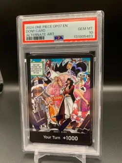 PSA 10 One Piece Don!! Card Alt Art OP07 500 Years in the Future English 2024 - Image 1