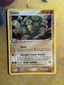 Golem 6/92 Ex Legend Maker Holo Rare 2006 Pokemon Card HP - Image 2