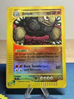 Golem Reverse Holo Rare Expedition 49/165 MP/HP Vintage Pokemon Card - Image 1