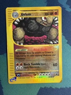 Golem Reverse Holo Rare Expedition 49/165 MP/HP Vintage Pokemon Card - Image 2