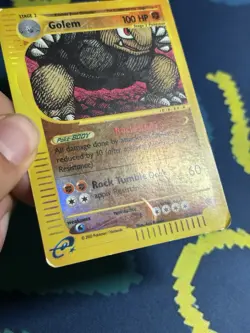 Golem Reverse Holo Rare Expedition 49/165 MP/HP Vintage Pokemon Card - Image 4