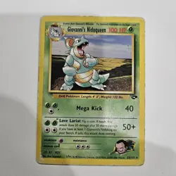 Pokemon TCG Giovanni's Nidoqueen Gym Challenge, Card 23/132, Unlimited Rare 1999 - Image 1